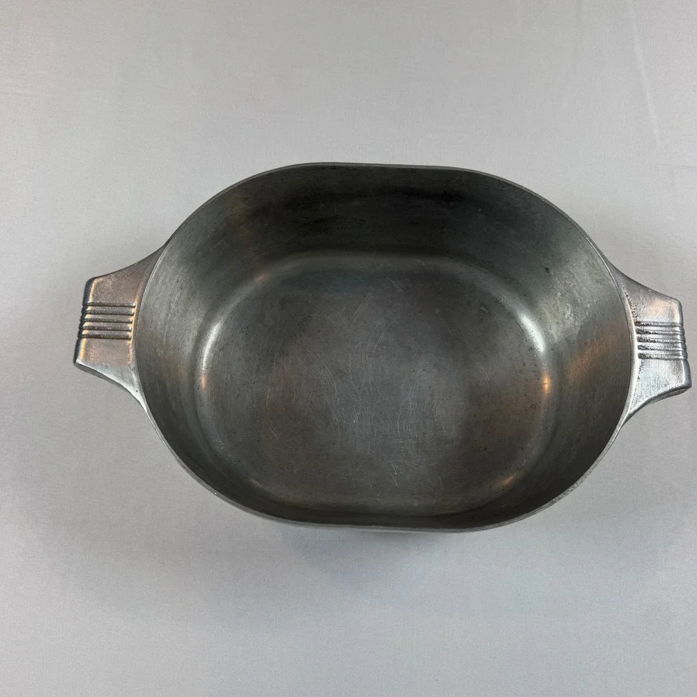 Wagner Ware Sidney 0 Magnalite Roasterette 4263 Vtg Aluminum Oval Roaster w/ Lid
